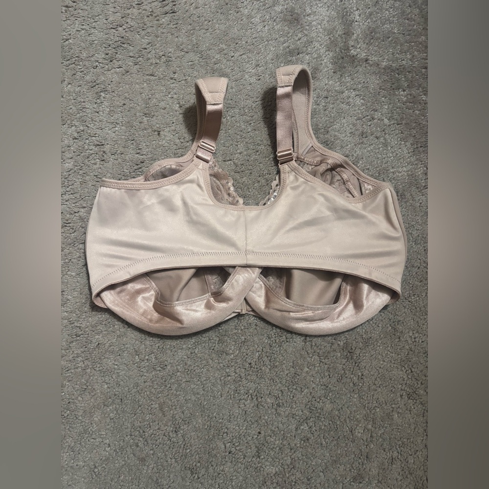 Glamorise Women's Brown Floral Plus Size
(FRONT-CLOSE) Size 40G - Picture 4 of 8